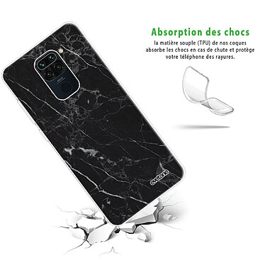 Avis Evetane Coque Xiaomi Redmi Note 9 360 intégrale transparente Motif Marbre noir Tendance