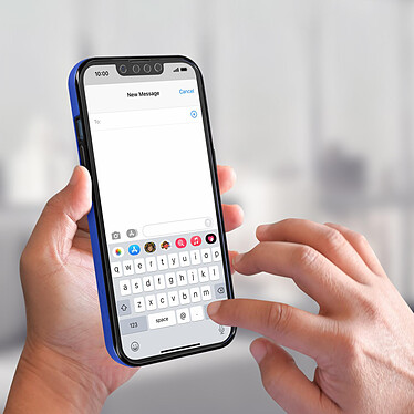 Acheter Avizar Coque iPhone 13 Pro Arrière Rigide bleu et Avant Souple Transparent