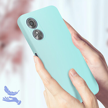 Acheter Avizar Coque pour Oppo A17 Silicone Semi-rigide Finition Soft-touch Fine  Turquoise