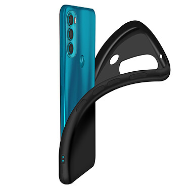 Acheter Avizar Coque pour Motorola Moto G71 5G Résistante Silicone Gel Flexible Fine Légère  Noir