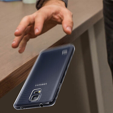 Avizar Coque pour Samsung Galaxy S5 / S5 New Silicone Souple Ultra-Fin Transparent pas cher