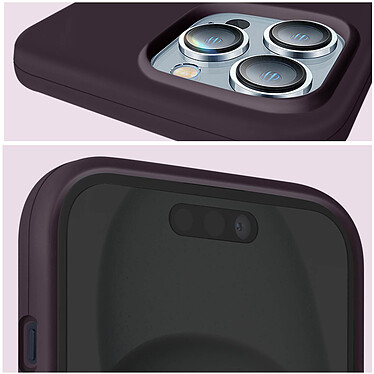 Acheter Moxie Coque pour iPhone 15 Pro Semi-rigide Intérieur Microfibre Violet Foncé