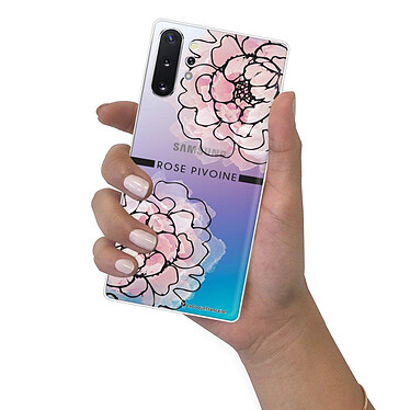 LaCoqueFrançaise Coque Samsung Galaxy Note 10 Plus 360 intégrale transparente Motif Rose Pivoine Tendance pas cher