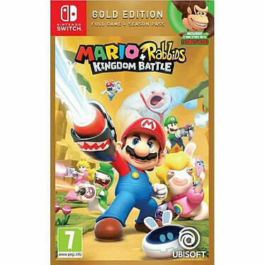 Mario et The Lapins Cretins Kingdom Battle Gold Edition (SWITCH) Jeu SWITCH Action-Aventure 7 ans et plus