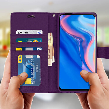 Avis Avizar Housse Huawei P Smart Z/Y9 Prime 2019/Honor 9X Étui Porte carte Support Violet