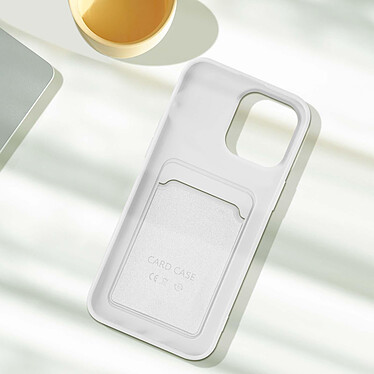 Acheter Avizar Coque pour iPhone 14 Pro Silicone Souple Porte-carte Fine Légère  blanc