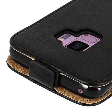 Acheter Avizar Etui Galaxy S9 Housse Clapet Vertical Porte-carte Coque Silicone gel Noir