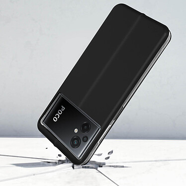 Avis Avizar Housse pour Xiaomi Poco M5 Porte-carte Support Vidéo Découpe caméra  Noir