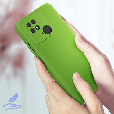 Acheter Avizar Coque pour Xiaomi Redmi 10C Silicone Semi-rigide Finition Soft-touch Fine  vert