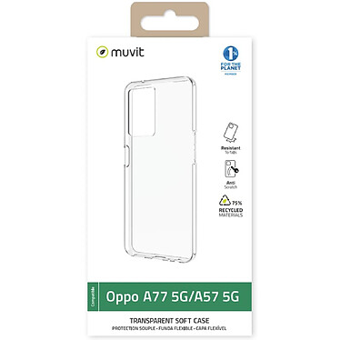 Avis Muvit Coque pour Oppo A77/A57 5G SOUPLE Transparent