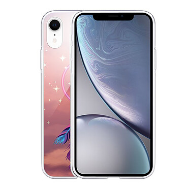 Avis Evetane Coque iPhone Xr silicone transparente Motif Attrape rêve rose ultra resistant