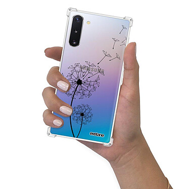 Evetane Coque Samsung Galaxy Note 10 anti-choc souple angles renforcés transparente Motif Pissenlit pas cher