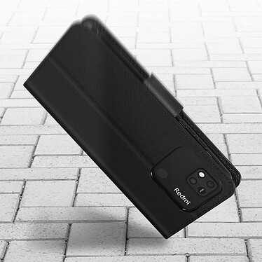 Avis Avizar Étui pour Xiaomi Redmi 10A Simili Cuir Bicolore Portefeuille Fonction Support Vidéo  noir