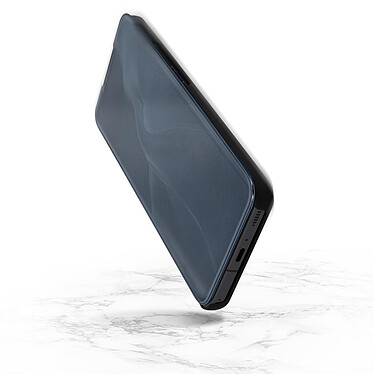 Avizar Housse Xiaomi Mi 11 5G Clapet translucide Design Miroir Support Vidéo Noir pas cher