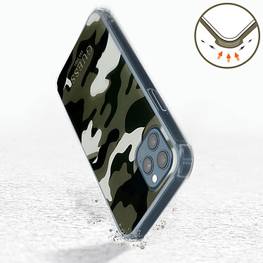 Acheter Guess Coque pour iPhone 12 Pro Max avec Dragonne Motif Camouflage  Vert