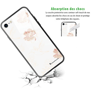 Avis LaCoqueFrançaise Coque iPhone 7/8/ iPhone SE 2020/ 2022 Coque Soft Touch Glossy Fleurs Blanches Design