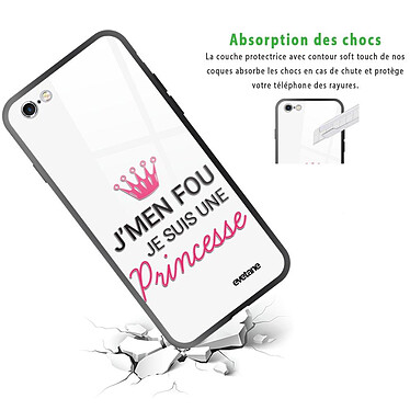 Avis Evetane Coque iPhone 6/6s Coque Soft Touch Glossy Je suis une princesse Design