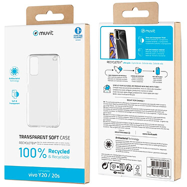 Acheter Muvit Coque pour VIVO Y20/20S RECYCLETEK Souple Transparent