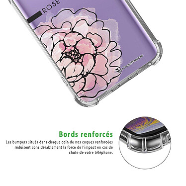 Acheter LaCoqueFrançaise Coque Samsung Galaxy S9 anti-choc souple angles renforcés transparente Motif Rose Pivoine