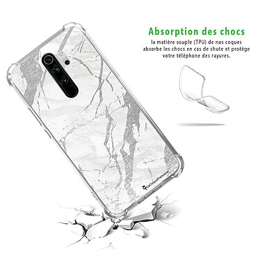 Avis LaCoqueFrançaise Coque Xiaomi Redmi Note 8 Pro anti-choc souple angles renforcés transparente Motif Marbre gris