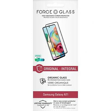 Acheter Force Glass Pack de 5 Protège écrans pour Samsung Galaxy A71 en Verre 2.5D Original Transparent