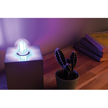 Avis elexity - Ampoule LED Déco filament bleu 3W E27 Sphérique