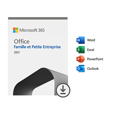 Microsoft Office Famille et Petite Entreprise 2021 - Licence perpétuelle - 1 PC ou Mac - A télécharger