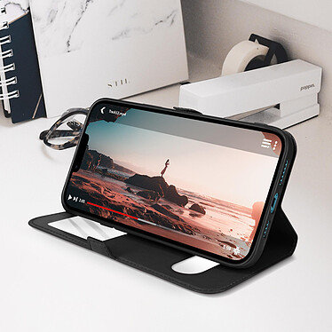 Acheter Avizar Housse iPhone 13 Pro Max avec Double Fenêtre Support Vidéo noir