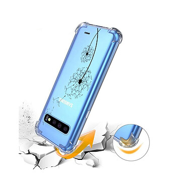 Evetane Coque Samsung Galaxy S10 Plus anti-choc souple angles renforcés transparente Motif Pissenlit pas cher
