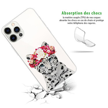 Avis Evetane Coque iPhone 12 Pro Max 360 intégrale transparente Motif Leopard Couronne Tendance
