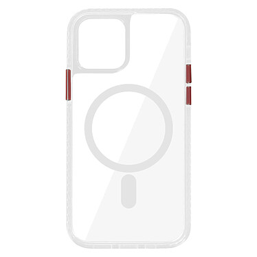 Avizar Coque pour iPhone 12 Mini Magsafe Antichoc Cercle magnétique Rouge