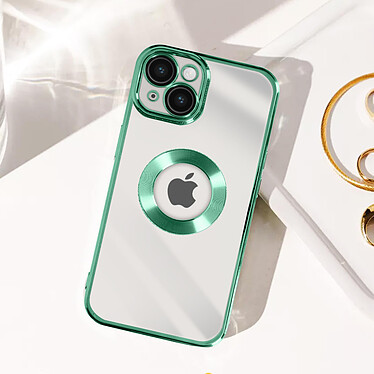 Avizar Coque pour iPhone 14 Plus Paillette Amovible Silicone Gel  Vert pas cher