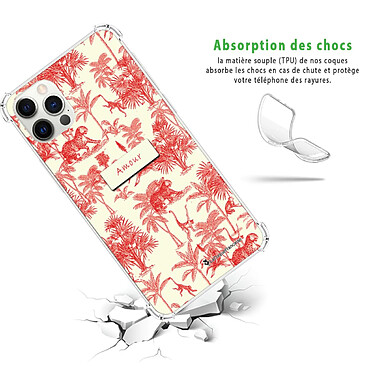 Avis LaCoqueFrançaise Coque iPhone 12/12 Pro Silicone antichocs Solides coins renforcés  transparente Motif Botanic Amour