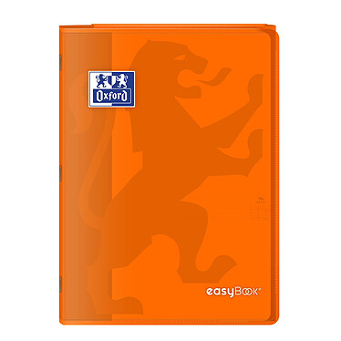 OXFORD Cahier Easybook agrafé 21x29.7cm 96 pages grands carreaux 90g orange