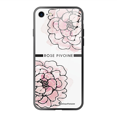 LaCoqueFrançaise Coque iPhone 7/8/ iPhone SE 2020/ 2022 Coque Soft Touch Glossy Rose Pivoine Design