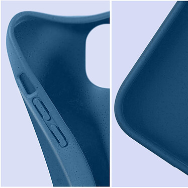 Avizar Coque pour iPhone 15 Silicone gel Anti-traces Compatible QI 100% Recyclable  Bleu nuit pas cher