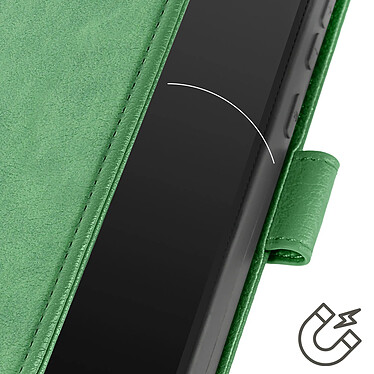 Avizar Étui pour Xiaomi Redmi Note 13 Pro Plus Portefeuille et Support Vidéo Vert pas cher