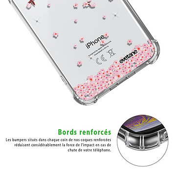 Acheter Evetane Coque iPhone 7/8/ iPhone SE 2020 anti-choc souple angles renforcés transparente Motif Chute De Fleurs