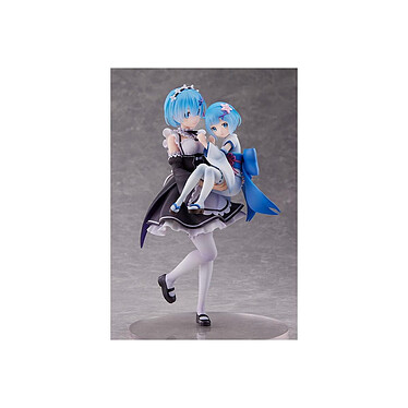 Re:Zero Starting Life in Another World - Statuette 1/7 Rem & Childhood Rem 23 cm pas cher