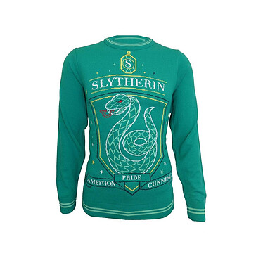 Harry Potter - Sweatshirt Christmas Jumper Slytherin  - Taille S