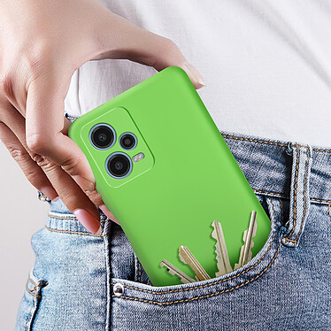 Avizar Coque pour Xiaomi Redmi Note 12 5G Silicone Semi-rigide Finition Douce au Toucher Fine  Vert pas cher
