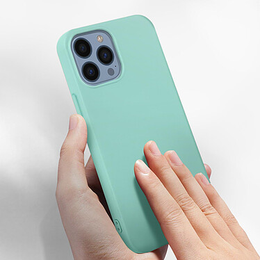 Acheter Avizar Coque iPhone 13 Pro Max Silicone Semi-rigide Finition Soft-touch turquoise