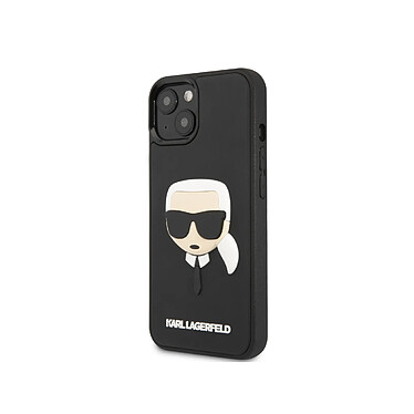 Karl Lagerfeld Coque pour Apple iPhone 14 Plus 3D Rubber Karl's Head Noir