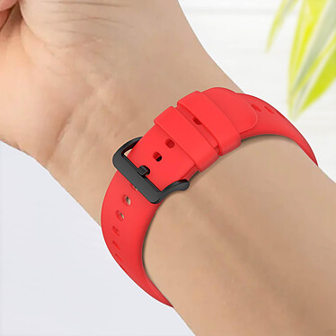 Acheter Avizar Bracelet pour Oppo Watch 3 Silicone Soft-Touch Sange à Trous  rouge