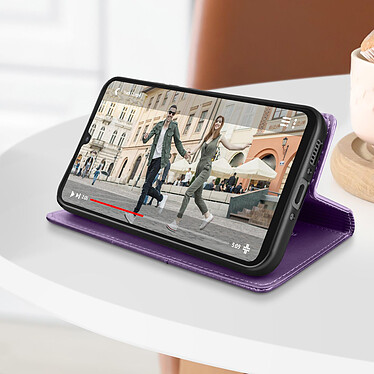 Acheter Avizar Housse Folio pour Samsung A34 Portefeuille Support Clapet Magnétique  Violet