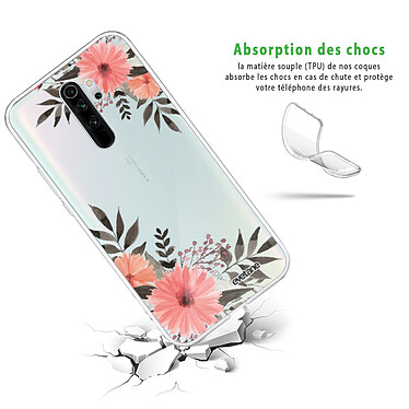Avis Evetane Coque Xiaomi Redmi Note 8 Pro 360 intégrale transparente Motif Fleurs roses Tendance