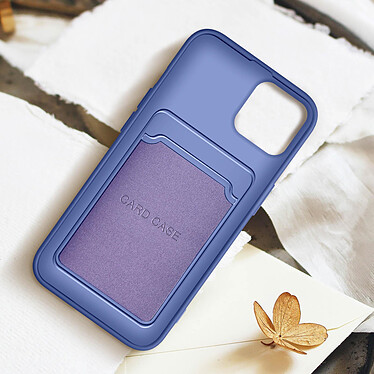 Acheter Forcell Coque pour iPhone 12 et 12 Pro Silicone Souple Porte-carte Fine Légère  Violet