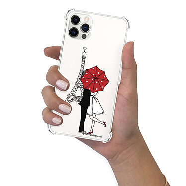 LaCoqueFrançaise Coque iPhone 12/12 Pro anti-choc souple angles renforcés transparente Motif Amour à Paris pas cher
