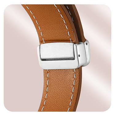 Acheter Avizar Bracelet pour Galaxy Watch 5 / 5 Pro / 4 Cuir Fermoir Boucle Magnétique  marron