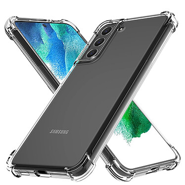 Evetane Coque Samsung Galaxy S21 FE Anti-Chocs avec Bords Renforcés en silicone transparente Motif Housse Protection